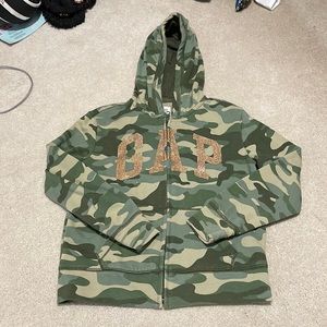 Gap girls Camo zip up